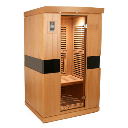 rocky mountain saunas 2 person aspen sauna exterior left wall