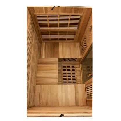 rocky mountain saunas 2 person montana sauna birdseye interior
