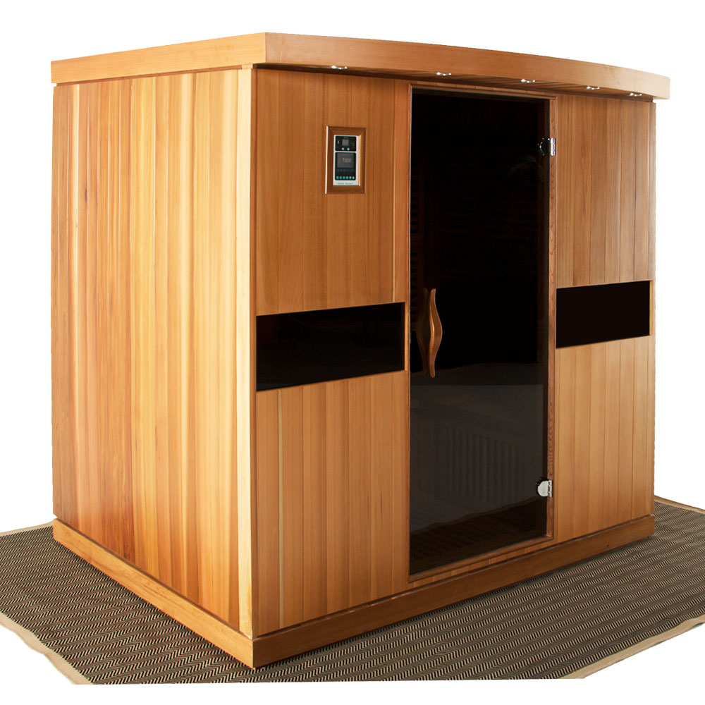 rocky mountain saunas 2 person montana sauna exteriror left side