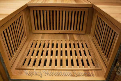 rocky mountain saunas 2 person montana sauna floor and bench heaters