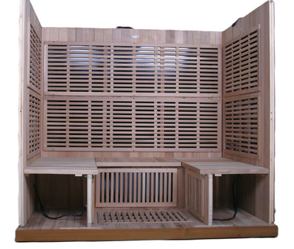 rocky mountain saunas 2 person montana sauna interior back wall