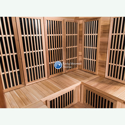 rocky mountain saunas 3 person big bear sauna right interior wall