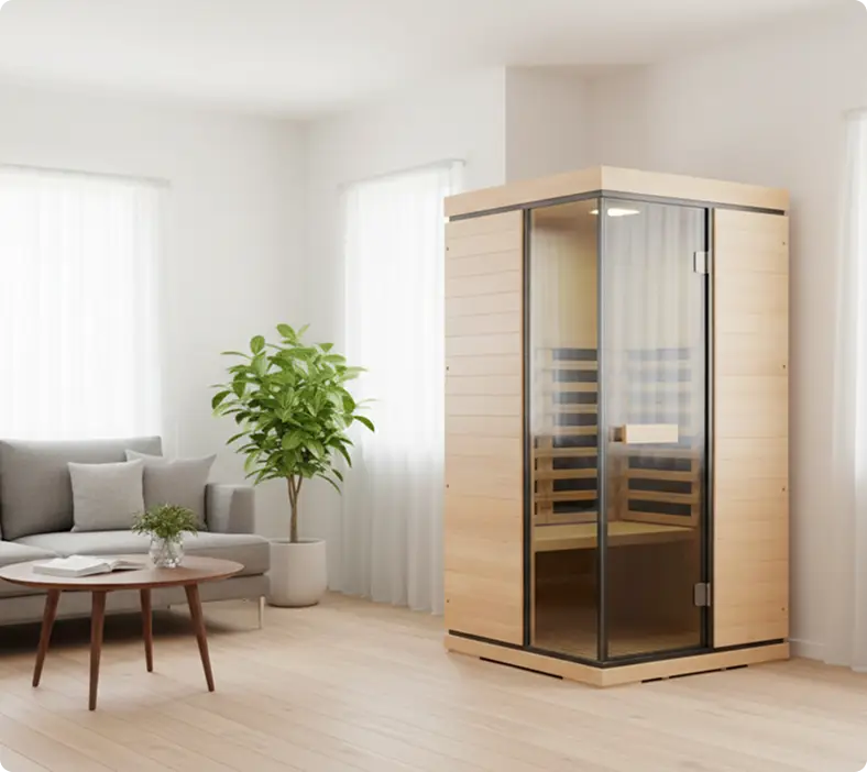sauna in living room